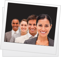 Ideal clients Professionals lined up in a row